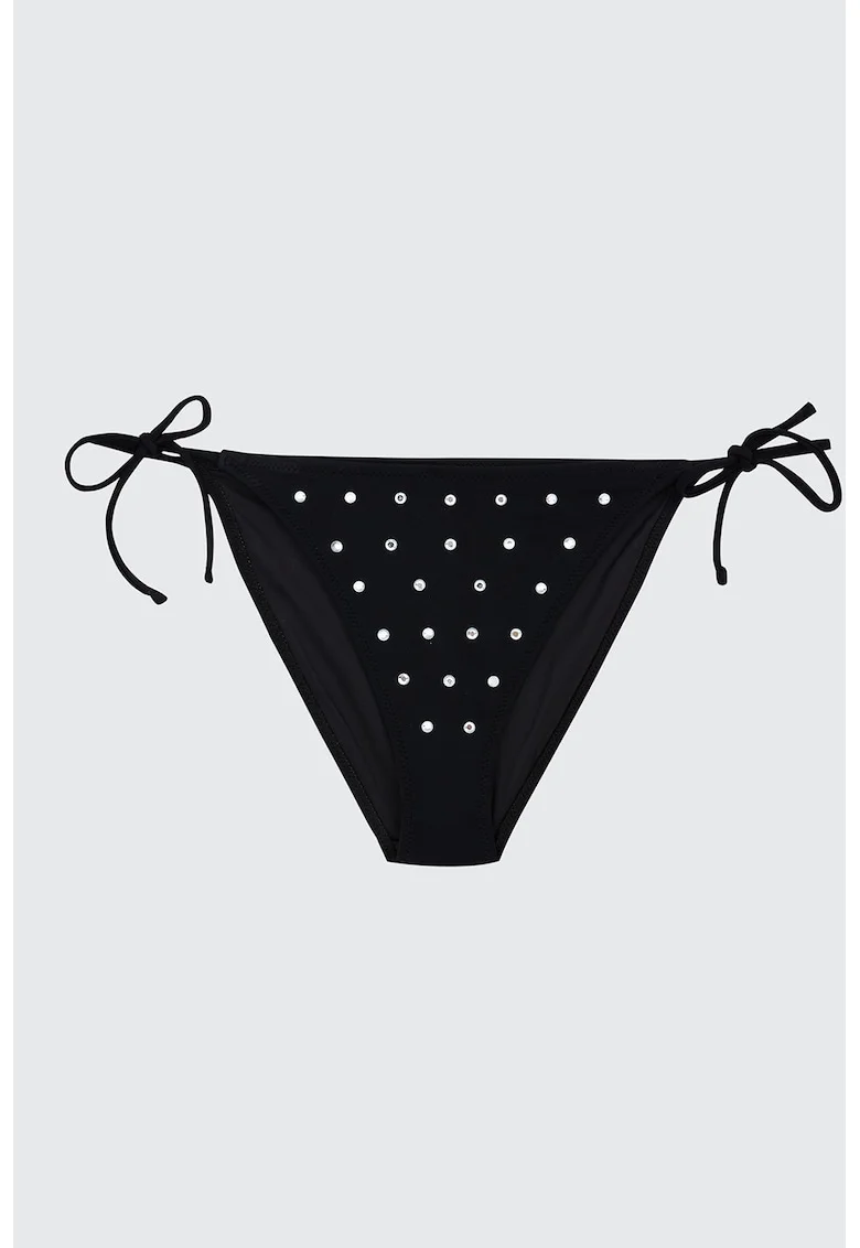 Slip cu strasuri, Negru