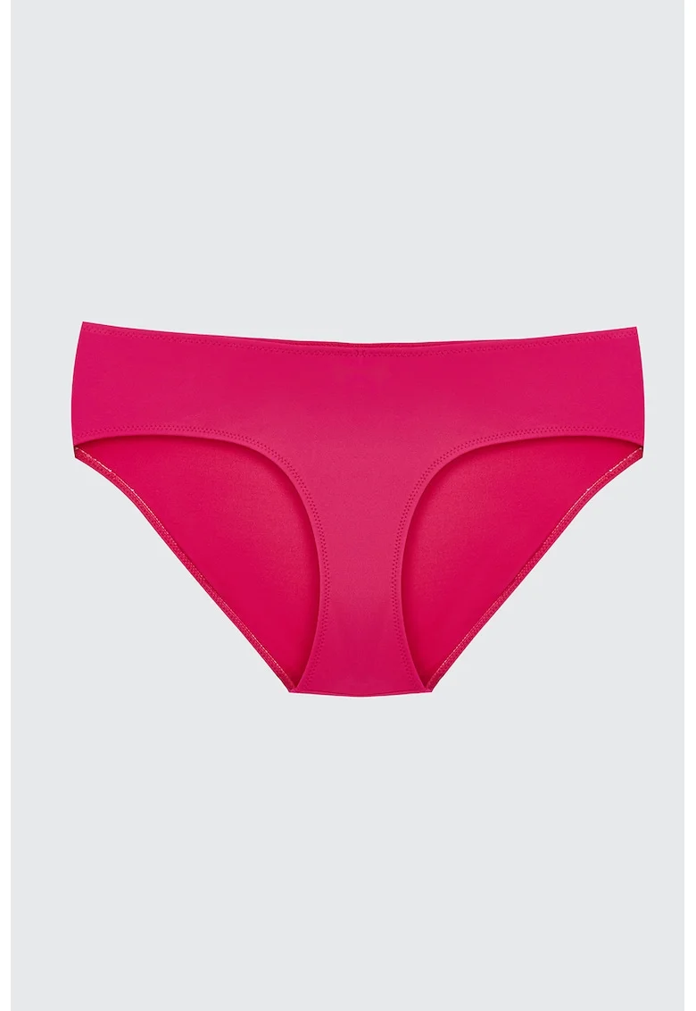 Slip de baie cu model uni, Fucsia
