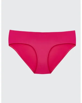 Slip de baie cu model uni, Fucsia