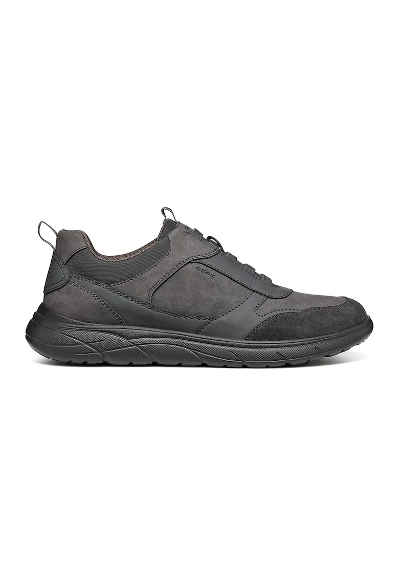 Pantofi sport slip-on cu detalii din piele intoarsa Portello, Gri inchis