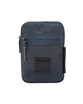 Geanta crossbody unisex cu buzunar frontal, Albastru