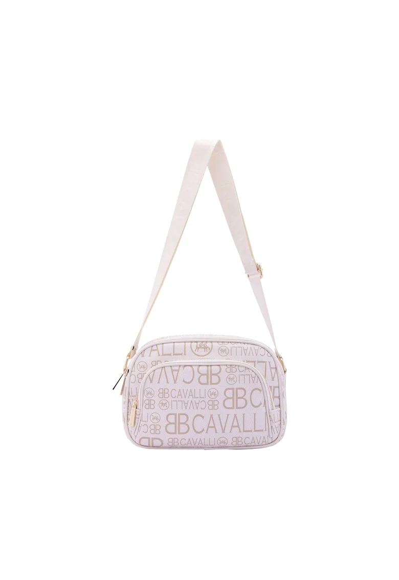 Geanta crossbody cu imprimeu, Bej