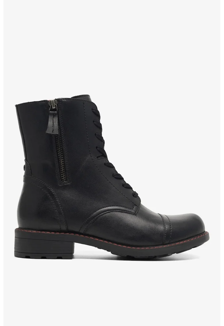 Ghete dama  5905588742722, Piele naturala, Negru, Negru