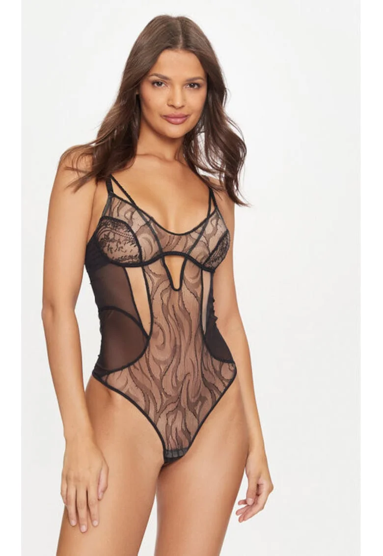Body dama,  304178160, Poliamida, Negru, Negru