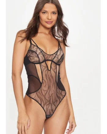 Body dama,  304178160, Poliamida, Negru, Negru