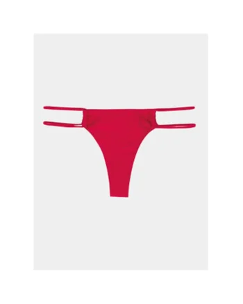Slip baie dama,  Poliester, Rosu, Rosu