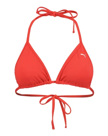 Sutien de baie cu cupe triunghiulare, Portocaliu mandarina