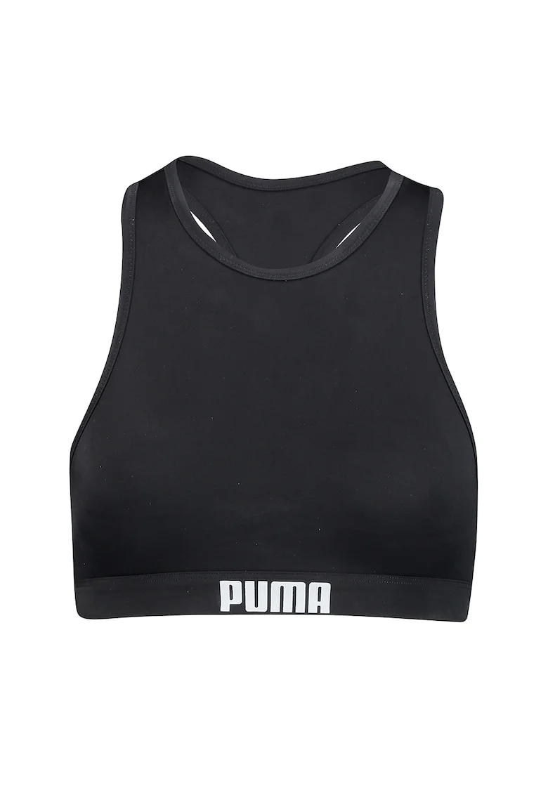 Sutien de baie cu spate decupat, Negru