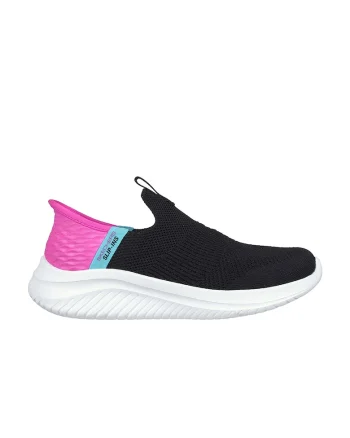 Pantofi sport slip-ins Ultra Flex 3.0, Negru/Fucsia