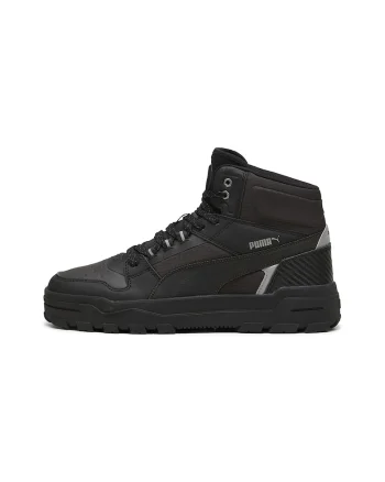 Pantofi sport mid-high cu insertii de piele Rebound Abrupt Open Road II, Negru