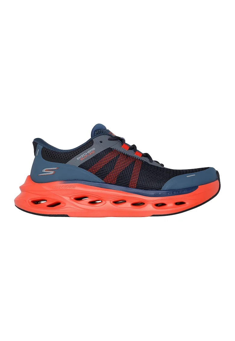 Pantofi pentru alergare Max Cushiong Glide Slip-Ins, Portocaliu/Bleumarin