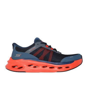 Pantofi pentru alergare Max Cushiong Glide Slip-Ins, Portocaliu/Bleumarin
