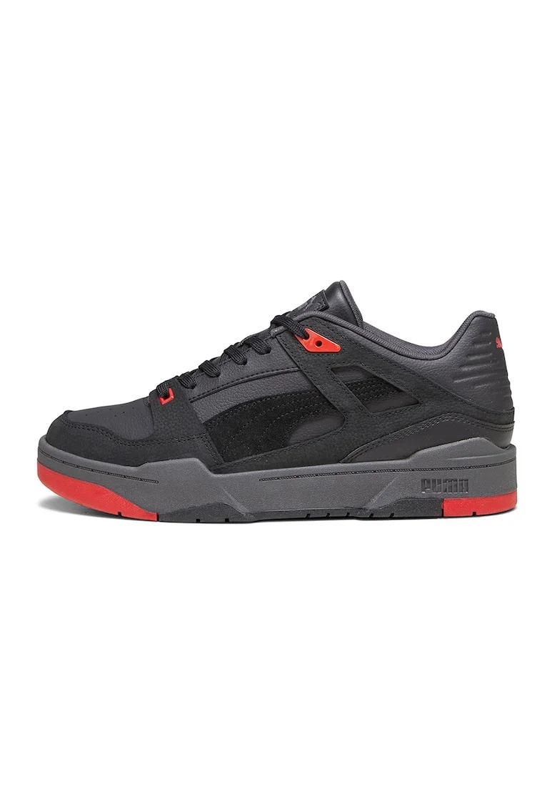 Pantofi sport cu detalii de piele Slipstream Box Out, Rosu/Negru
