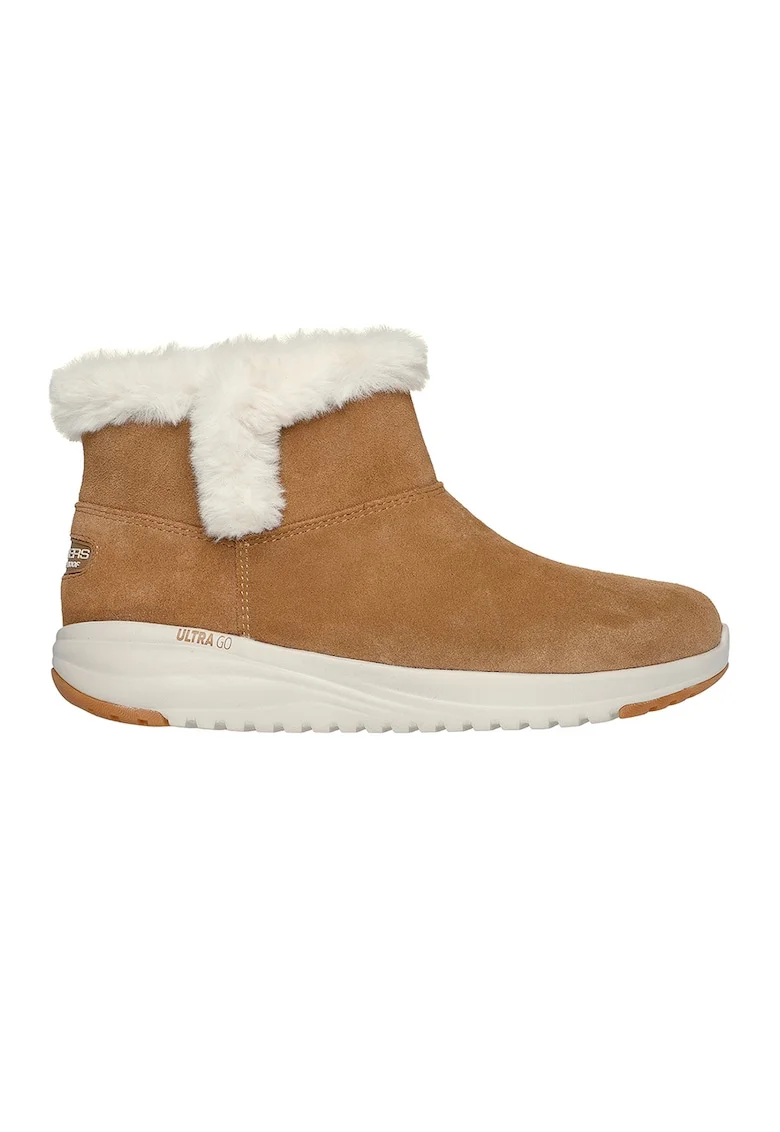 Ghete slip-on impermeabile On The Go, Alb/Caramel