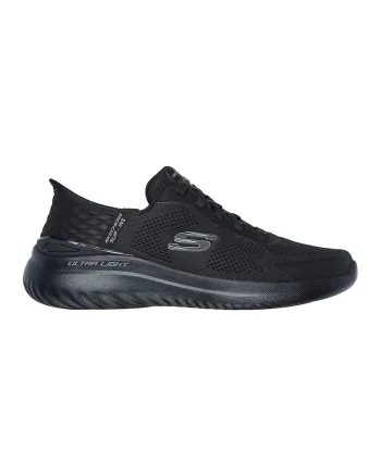Pantofi sport slip-ins din plasa cu detalii logo Bounder 2.0, Negru