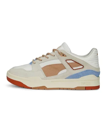 Pantofi sport cu garnituri din piele intoarsa Slipstream, Maro/Alb murdar