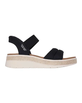 Sandale cu talpa wedge Slip-Ins™ Bobs Sun Ray, Negru stins