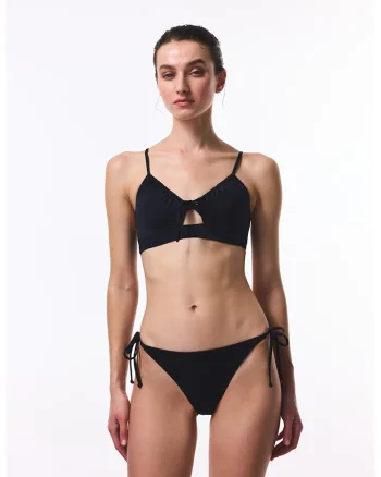 Sutien de baie cu decupaj, Negru