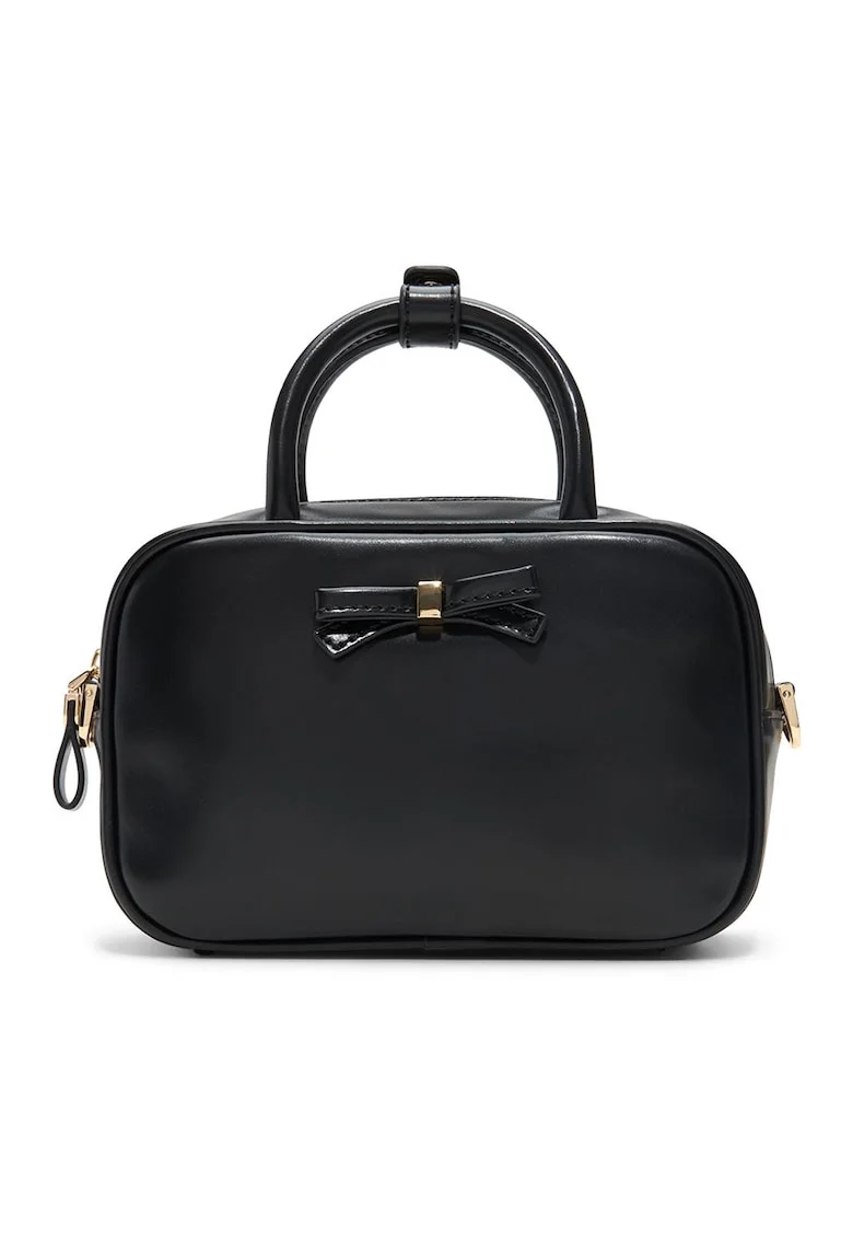 Geanta crossbody de piele ecologica Haliey, Negru