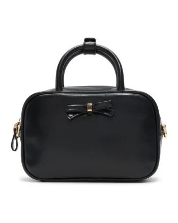Geanta crossbody de piele ecologica Haliey, Negru