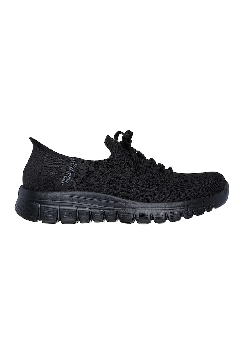 Pantofi sport slip-on Graceful, Negru