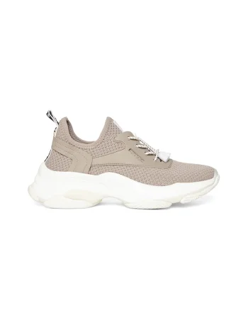 Pantofi sport Match-E slip-on cu insertii din plasa, Maro taupe