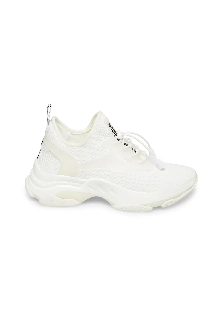 Pantofi sport Match-E slip-on cu insertii din plasa, Alb optic