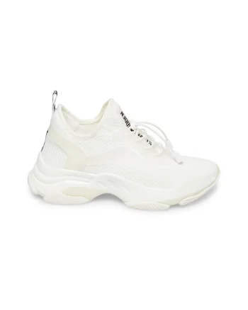 Pantofi sport Match-E slip-on cu insertii din plasa, Alb optic