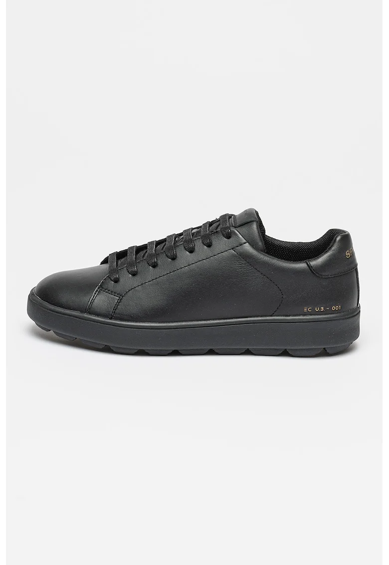 Pantofi sport uni de piele, Negru
