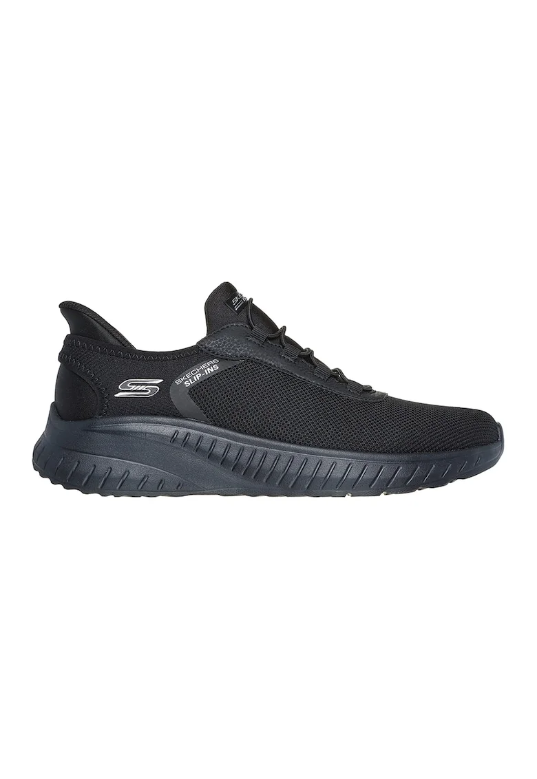 Pantofi sport slip-in din plasa si material sintetic Bobs, Negru