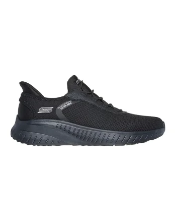 Pantofi sport slip-in din plasa si material sintetic Bobs, Negru