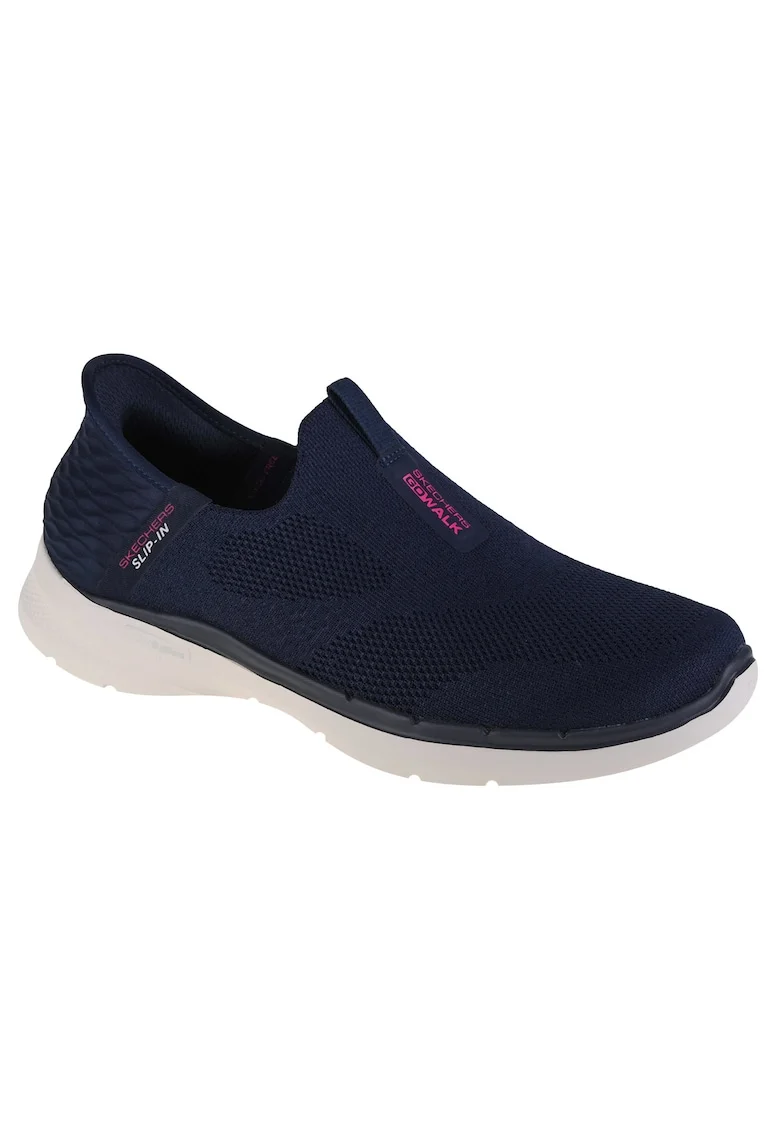 Sneakers,  Go Walk 6 Fabulous View Slip-ins 124569-NVY, Albastru marin, Albastru