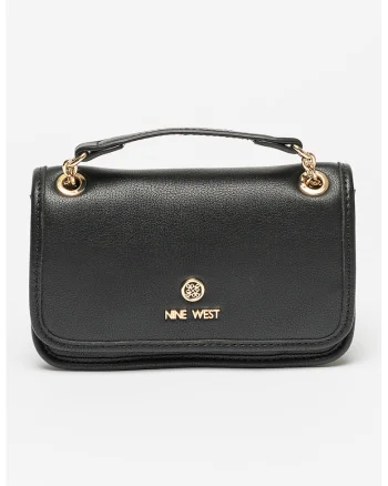 Geanta crossbody mica de piele ecologica Saoirse, Negru
