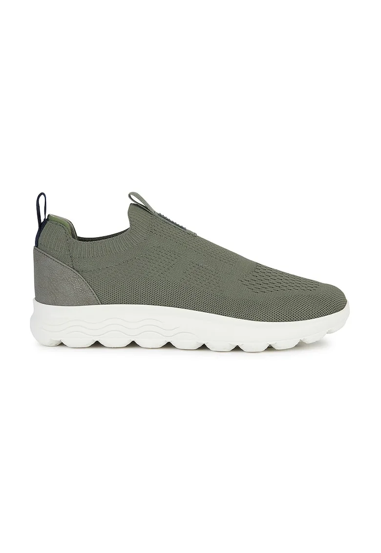 Pantofi slip-on din material textil Spherica, Verde inchis