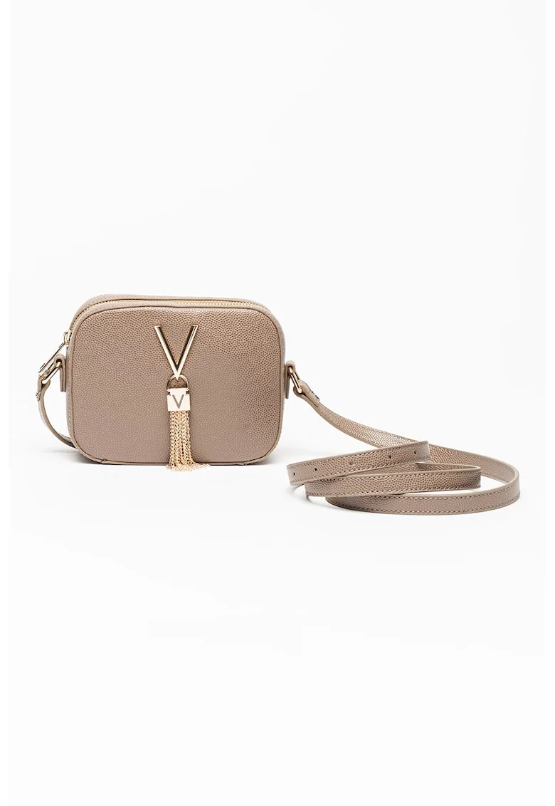 Geanta crossbody de piele ecologica Divina, Maro taupe