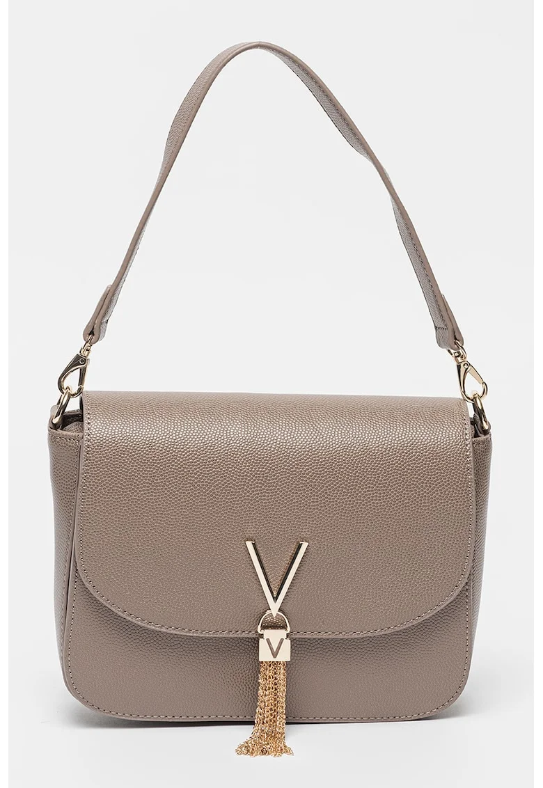Geanta crossbody de piele ecologica Divina, Maro taupe