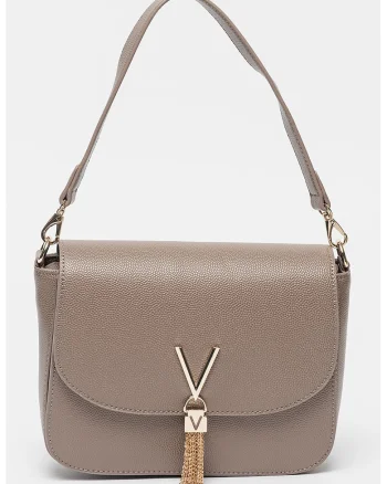 Geanta crossbody de piele ecologica Divina, Maro taupe