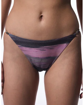 Slip brazilian stralucitor, Roz prafuit/Gri antracit
