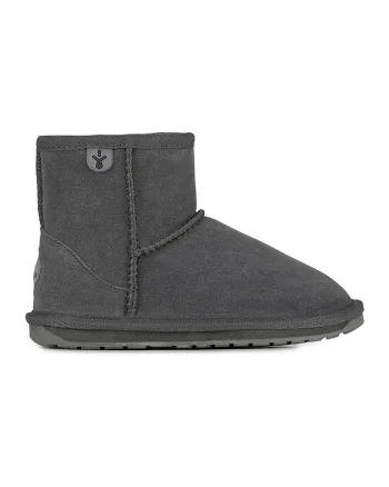 Ghete slip-on de piele intoarsa Wallaby, Gri carbune