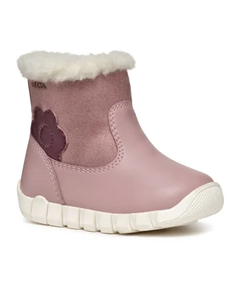 Ghete slip-on de piele ecologica, Roz prafuit
