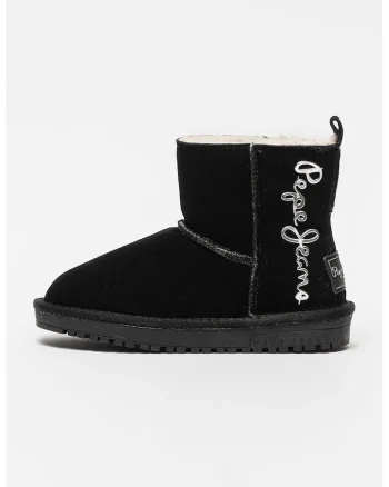 Ghete slip-on de piele intoarsa, Negru