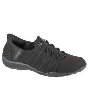 Pantofi sport,  Slip-ins: Breathe Easy - Roll With Me 100593, Negru