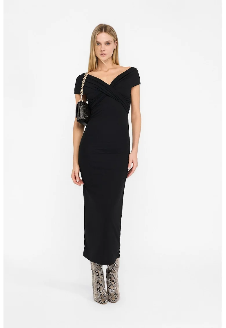 Rochie bodycon midi, Negru