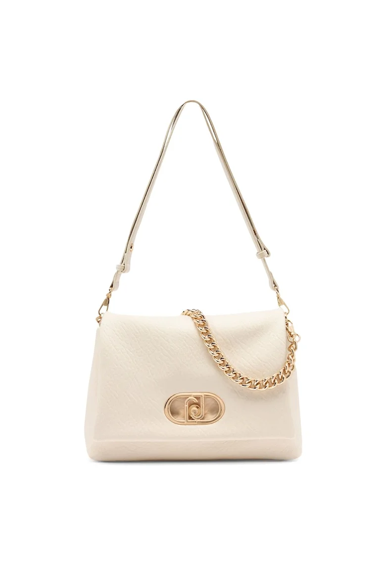 Geanta crossbody de piele ecologica cu bareta ajustabila, Bej