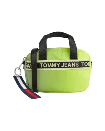 Geanta crossbody compacta cu logo, Verde lime