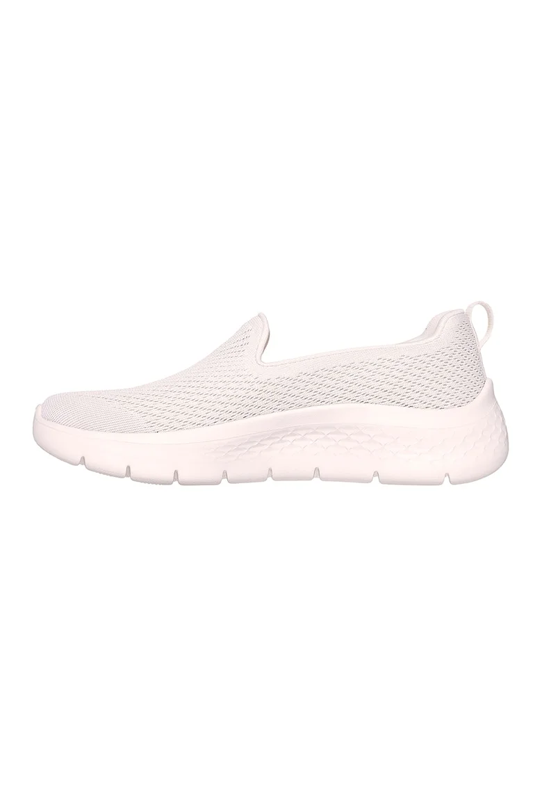 Pantofi slip-on de plasa tricotata, Crem