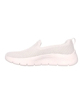 Pantofi slip-on de plasa tricotata, Crem