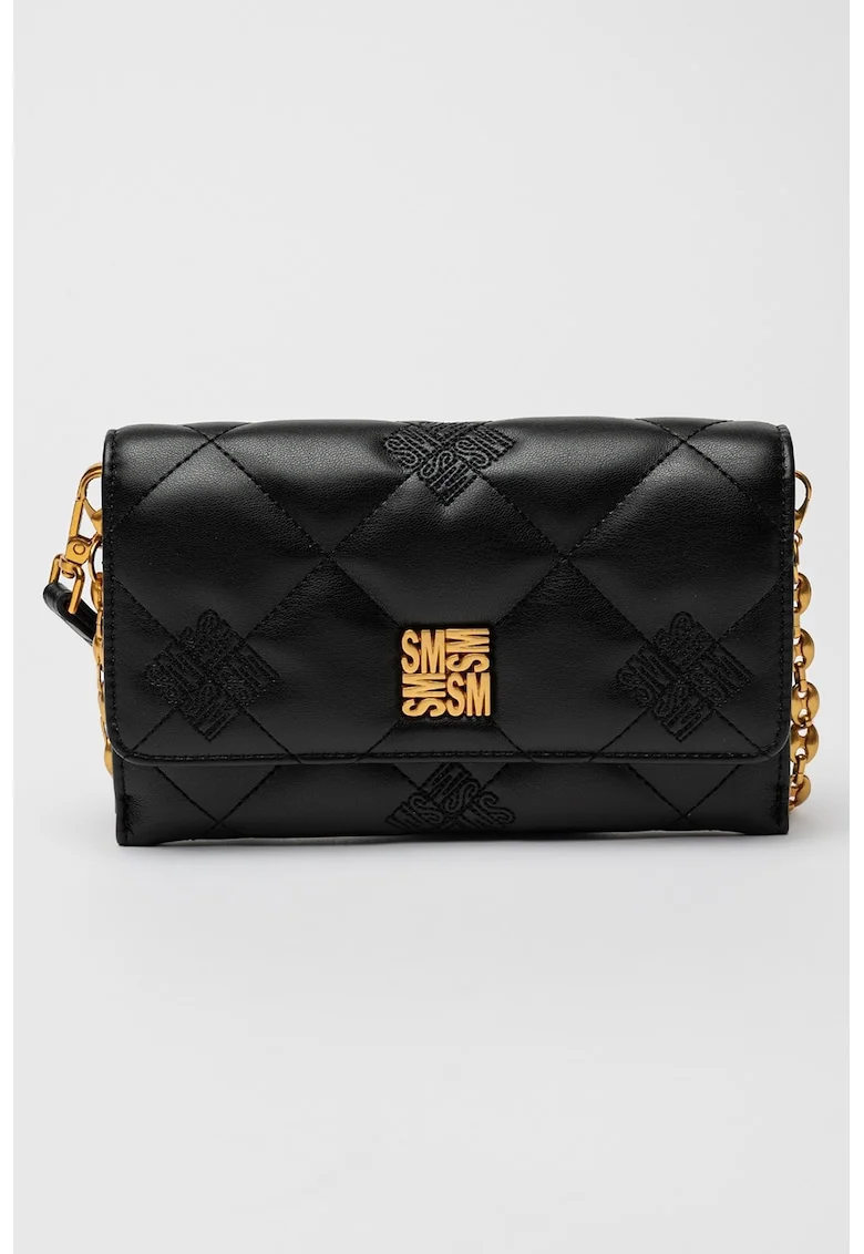 Geanta crossbody cu logo Benico, Negru