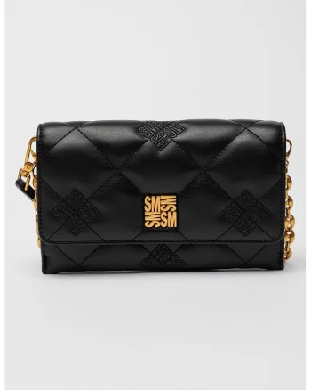 Geanta crossbody cu logo Benico, Negru