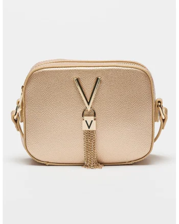 Geanta crossbody de piele ecologica Divina, Auriu